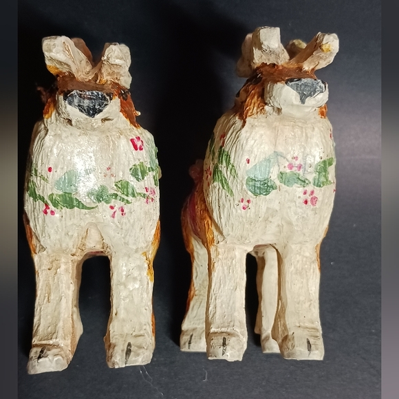 1989House of Hatten Denise Calla Enchanted Forest Santas ReindeersXmas Ornaments - Picture 2 of 8